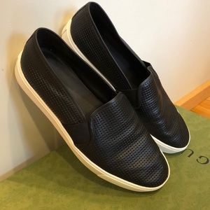 Vince perforated loafers 7.5 37.5 black